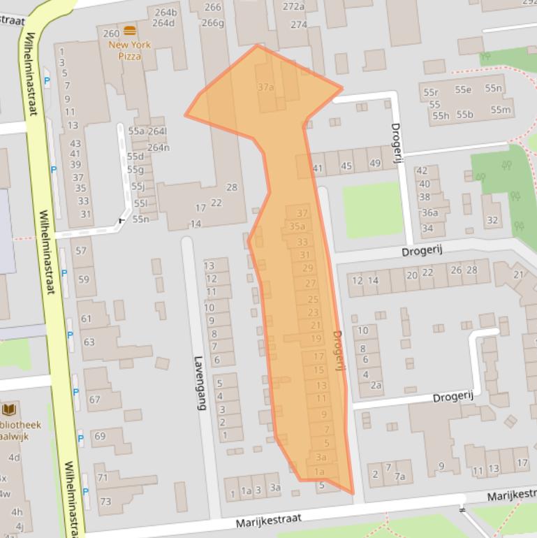 Kaart van postcodegebied 5142HT.