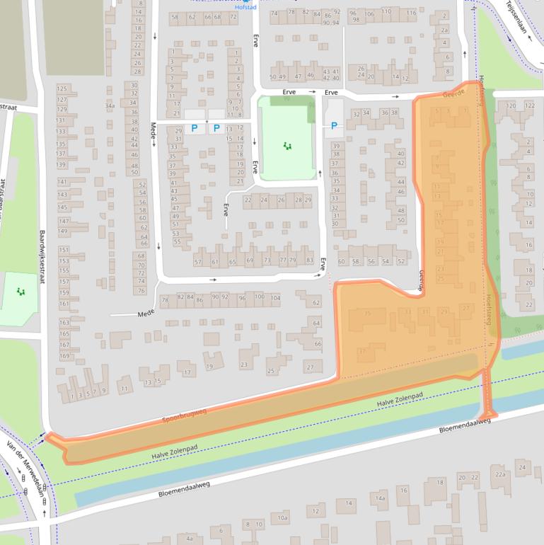 Kaart van postcodegebied 5142NN.