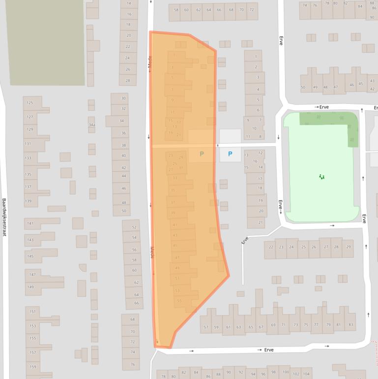Kaart van postcodegebied 5142NX.