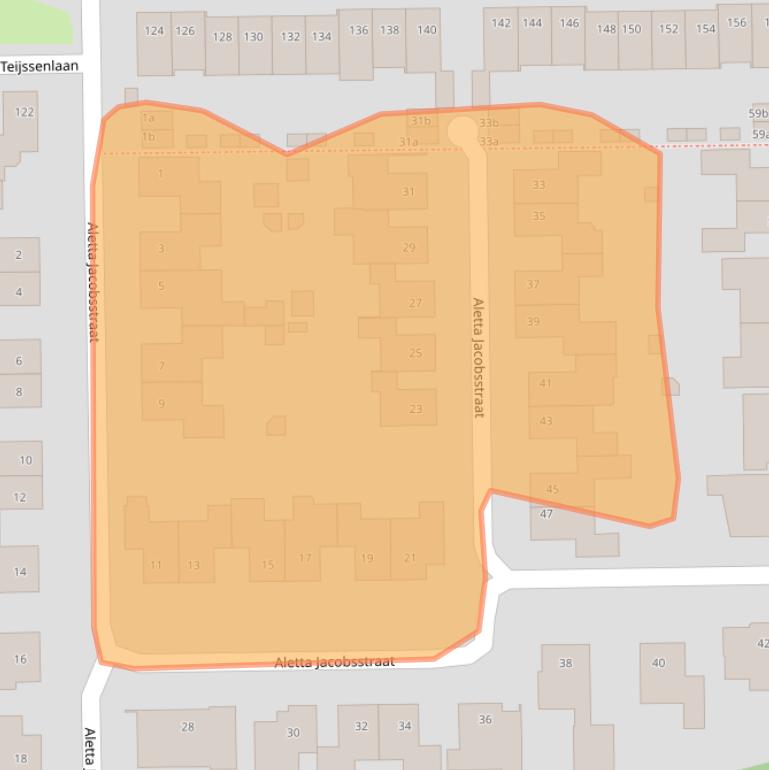 Kaart van postcodegebied 5142PL.
