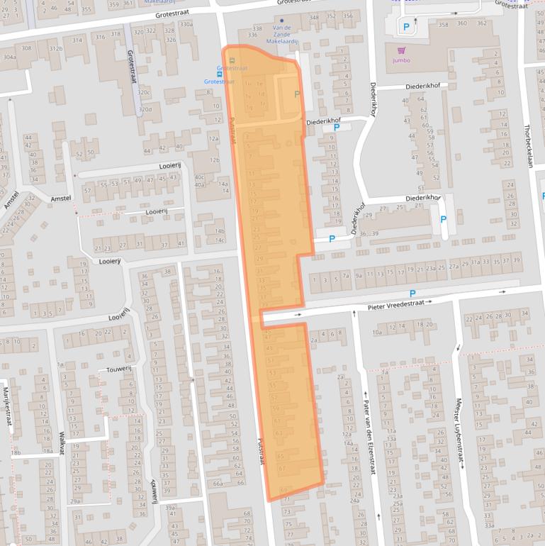 Kaart van postcodegebied 5142RJ.