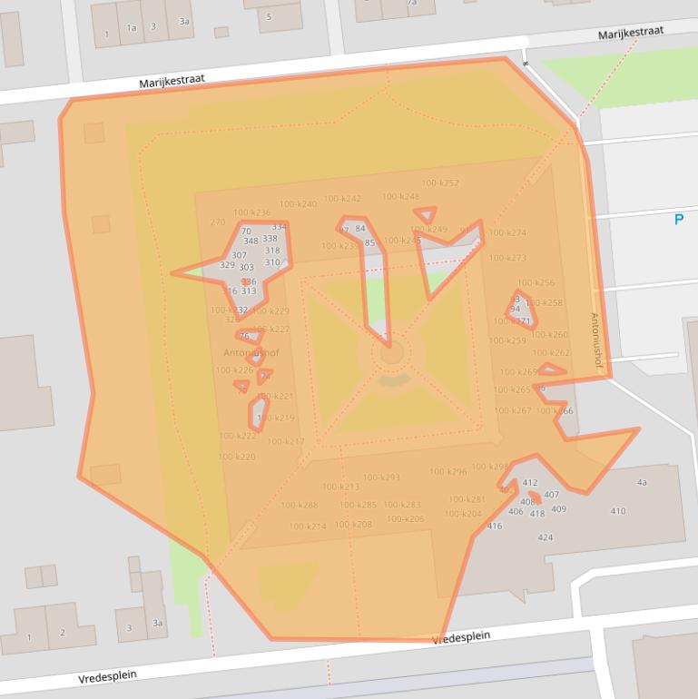 Kaart van postcodegebied 5142RT.