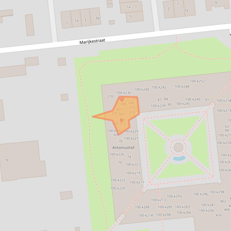 Kaart van postcodegebied 5142RW.