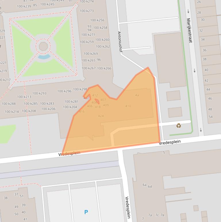 Kaart van postcodegebied 5142RX.