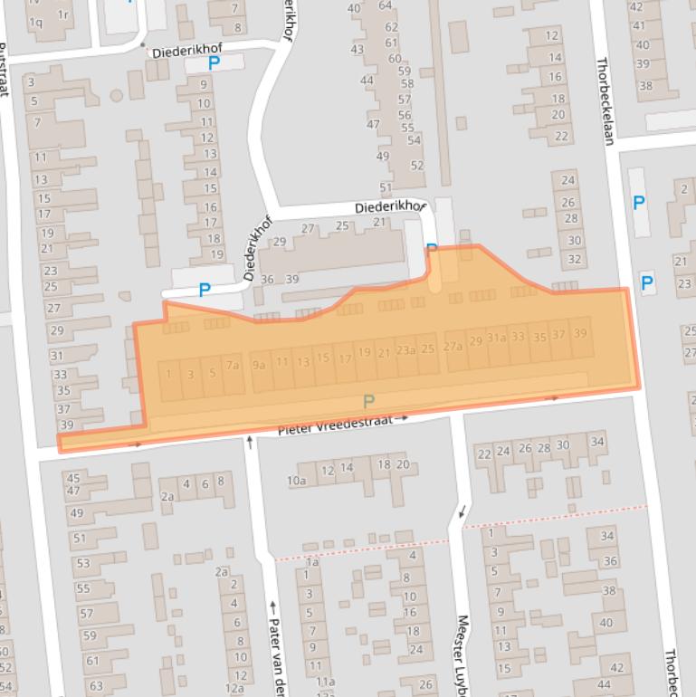Kaart van postcodegebied 5142SB.