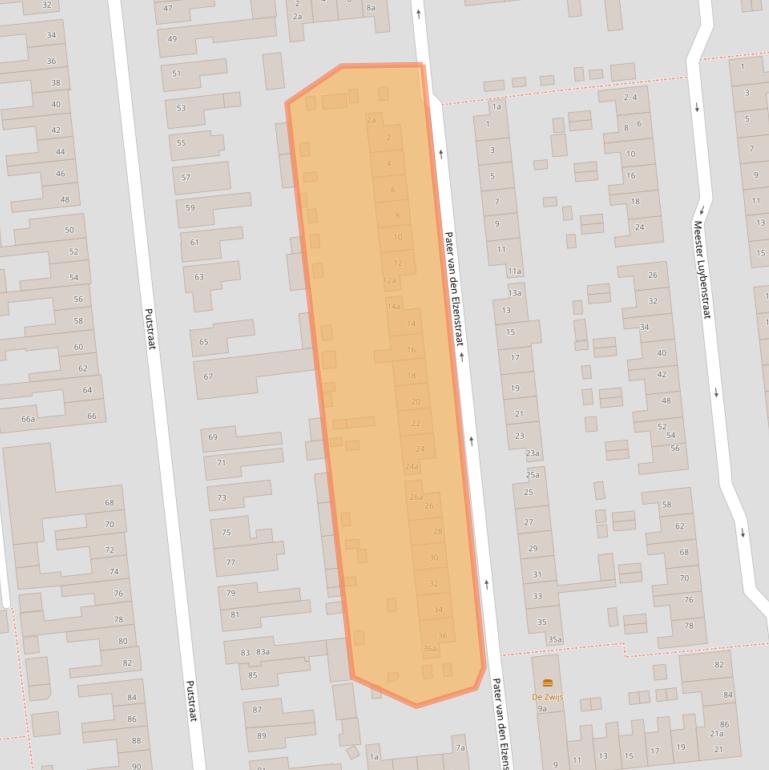Kaart van postcodegebied 5142SH.