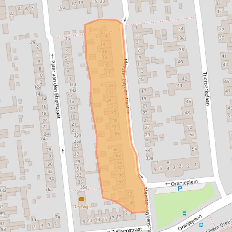Kaart van postcodegebied 5142SK.