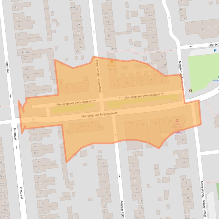 Kaart van postcodegebied 5142SM.