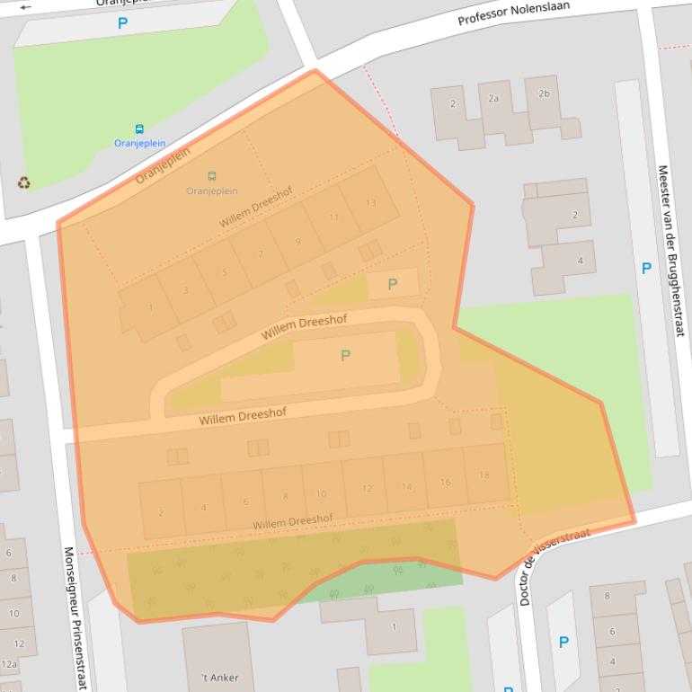 Kaart van postcodegebied 5142SR.