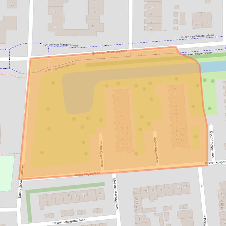 Kaart van postcodegebied 5142TA.
