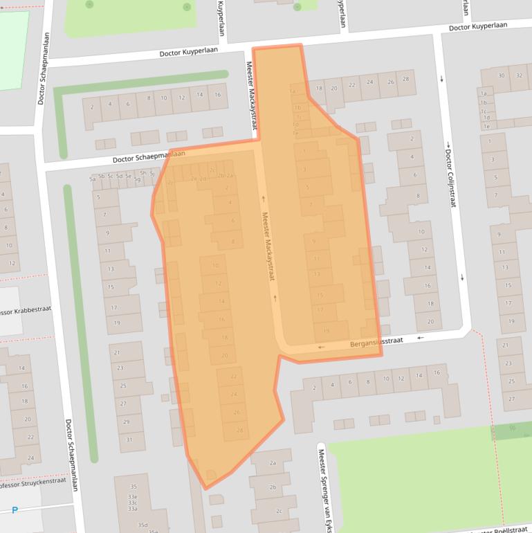 Kaart van postcodegebied 5142TE.
