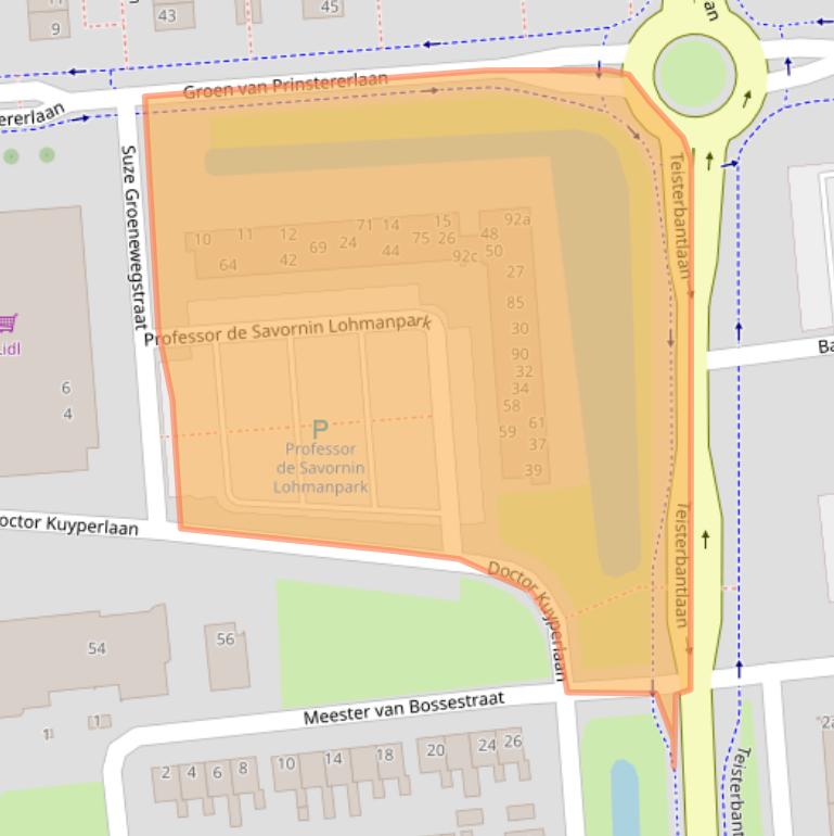 Kaart van postcodegebied 5142TM.