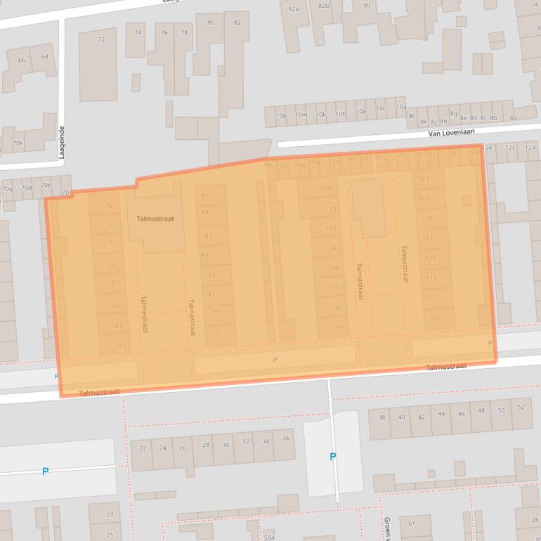 Kaart van postcodegebied 5142VD.
