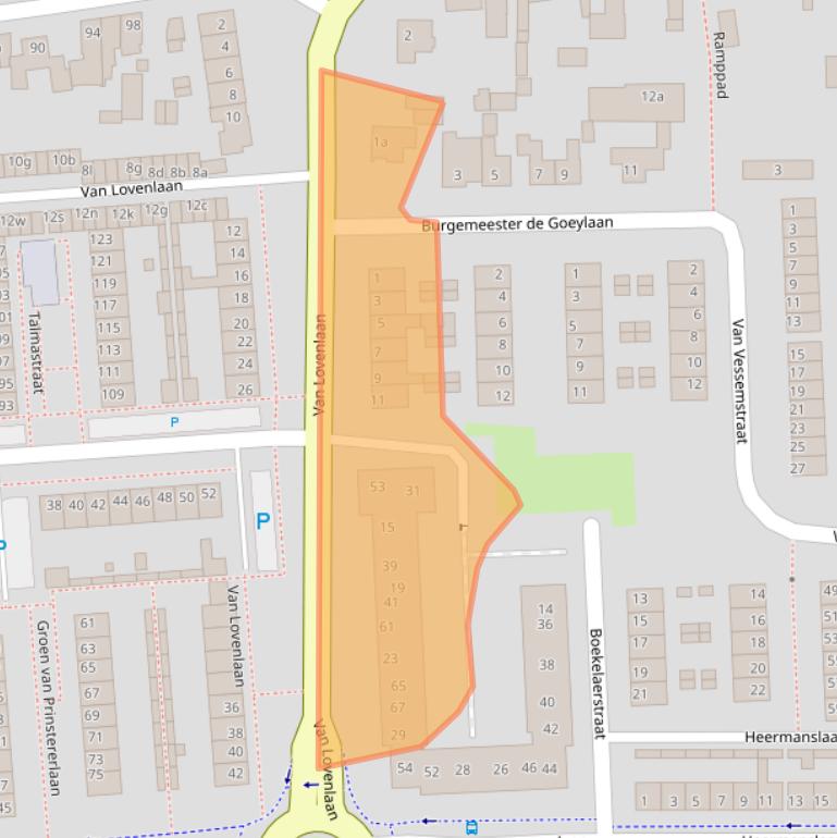 Kaart van postcodegebied 5142VG.