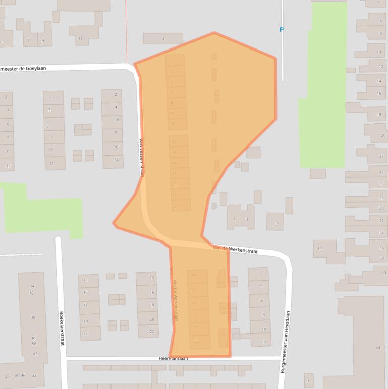 Kaart van postcodegebied 5142VN.