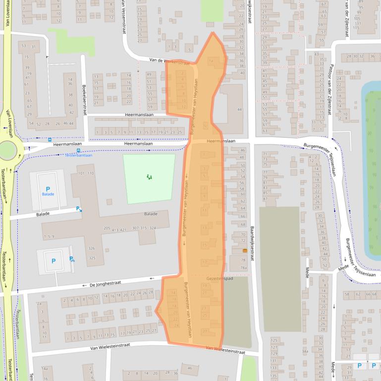 Kaart van postcodegebied 5142VT.