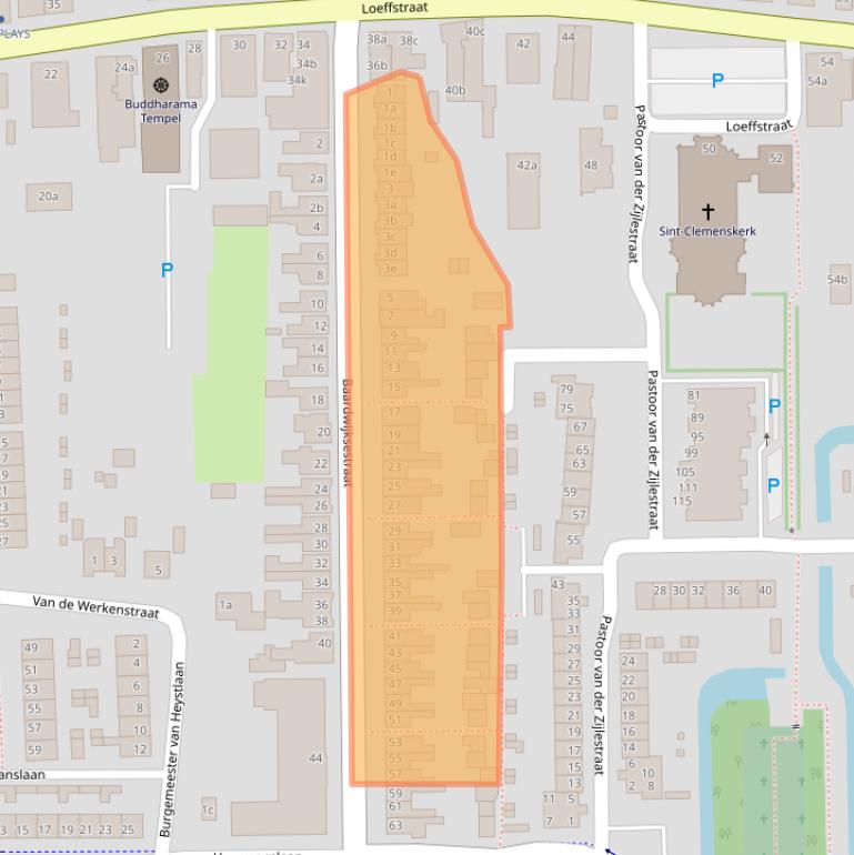 Kaart van postcodegebied 5142WC.