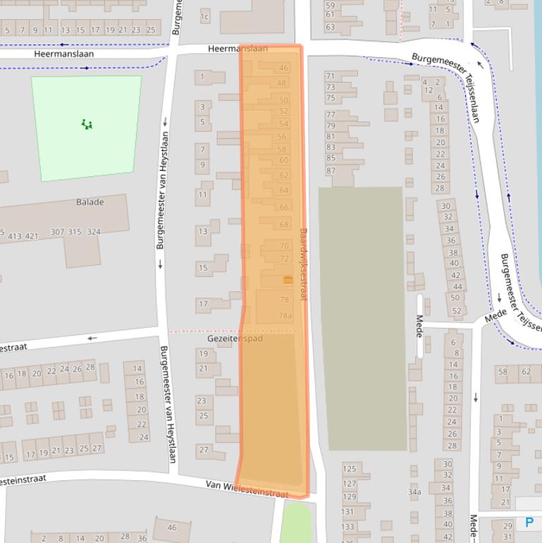 Kaart van postcodegebied 5142WH.