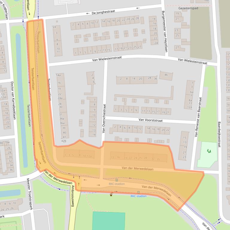 Kaart van postcodegebied 5142WJ.