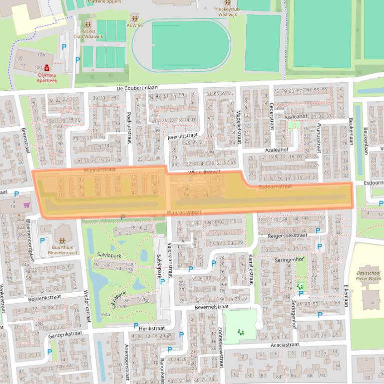 Kaart van postcodegebied 5143AJ.