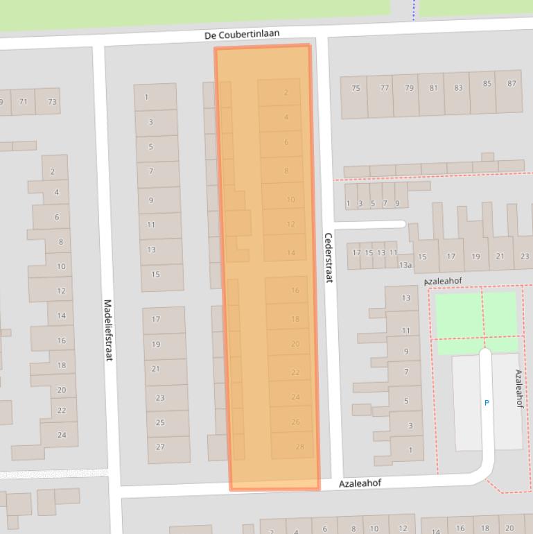 Kaart van postcodegebied 5143AN.