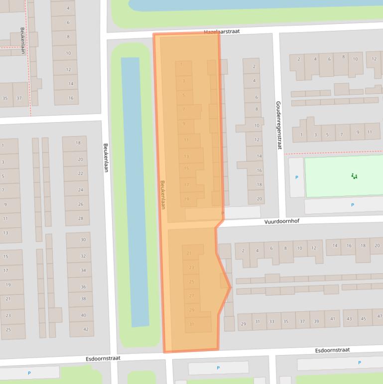 Kaart van postcodegebied 5143BA.
