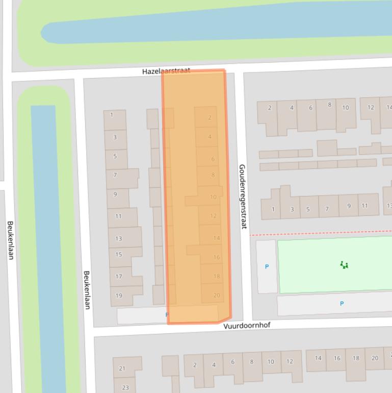 Kaart van postcodegebied 5143BC.