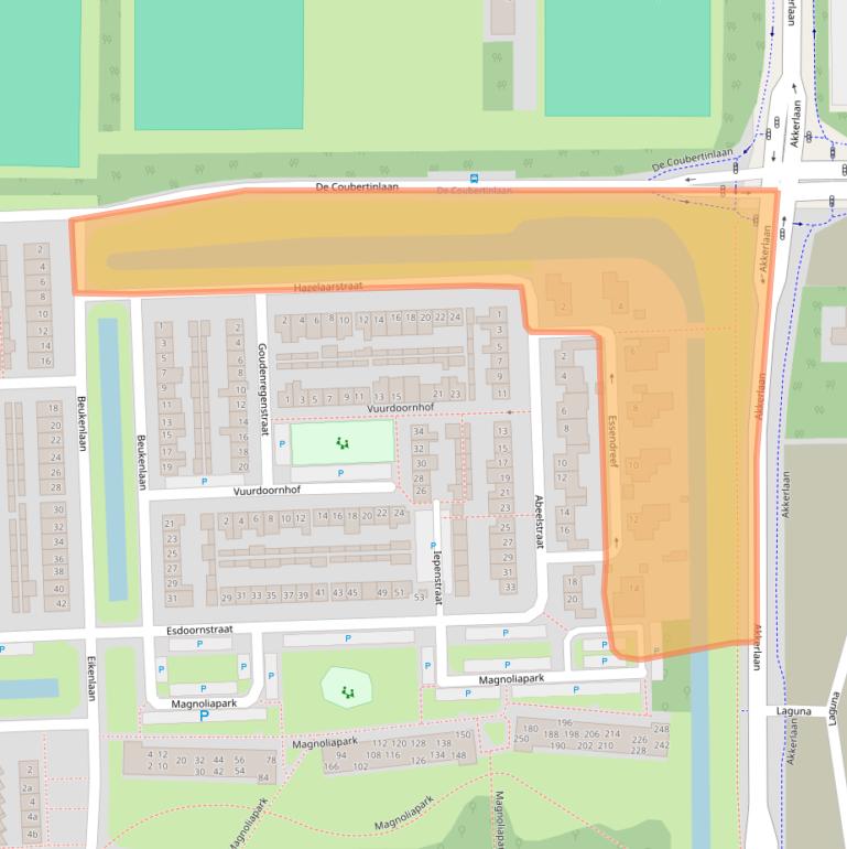 Kaart van postcodegebied 5143BG.