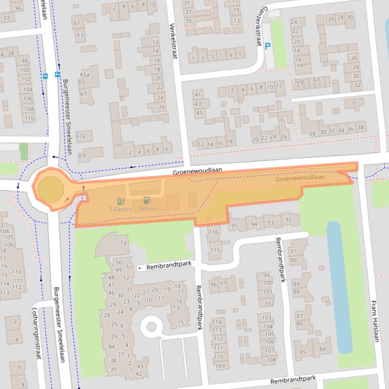 Kaart van postcodegebied 5143CR.