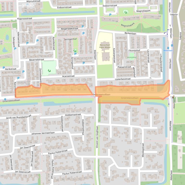 Kaart van postcodegebied 5143CT.
