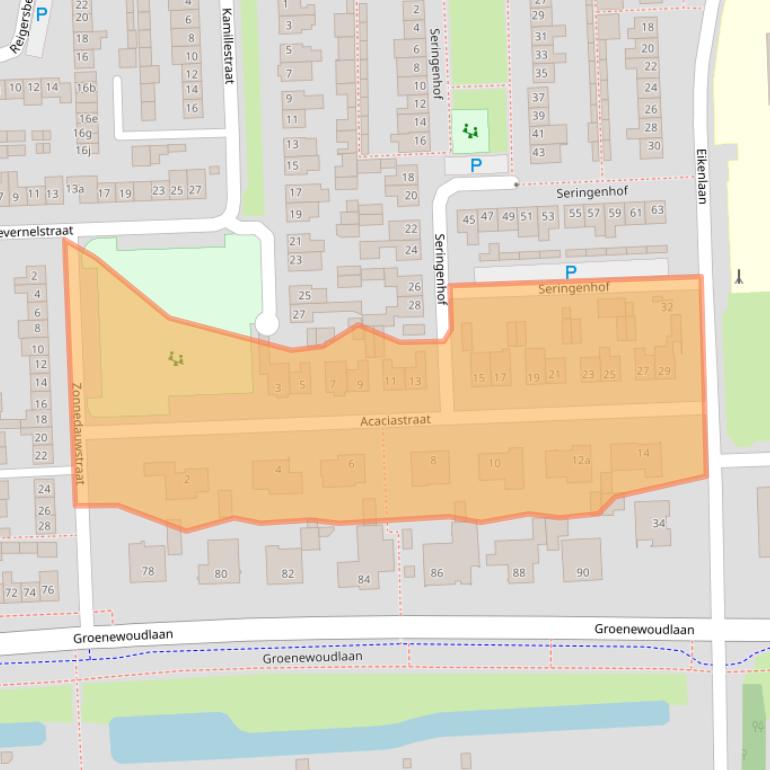 Kaart van postcodegebied 5143CV.