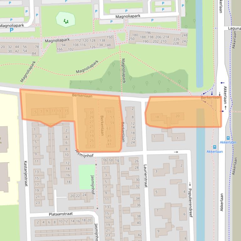 Kaart van postcodegebied 5143CX.