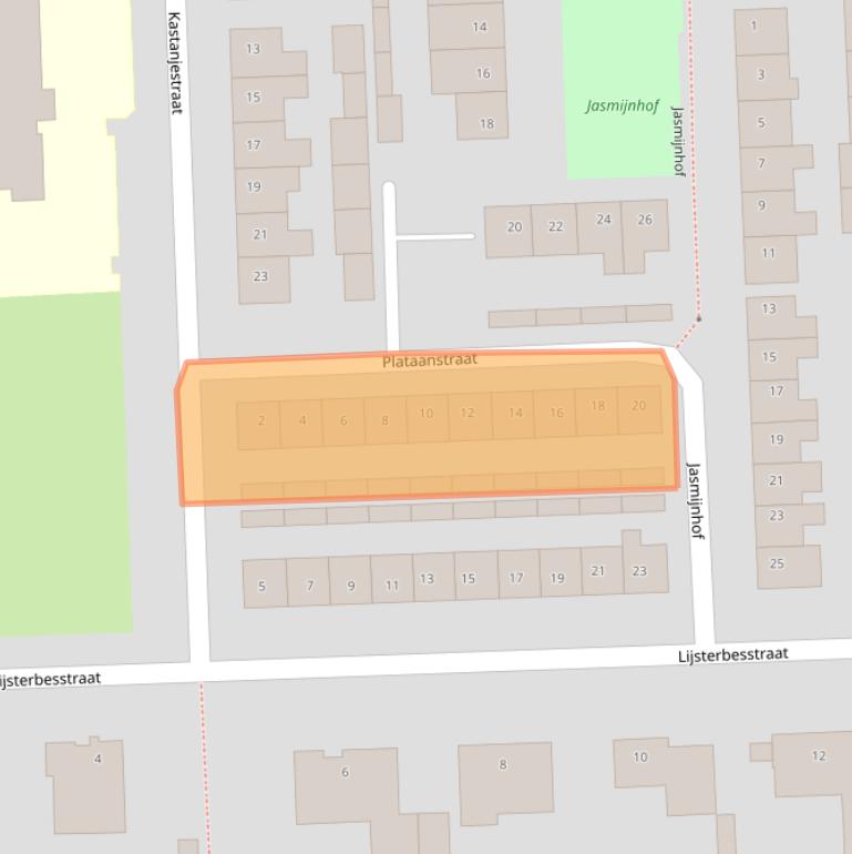 Kaart van postcodegebied 5143EB.
