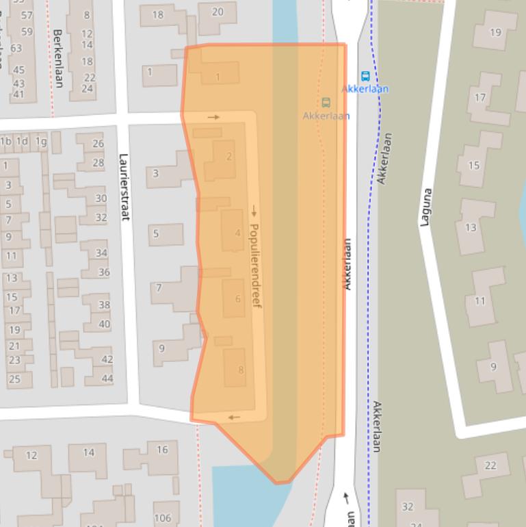 Kaart van postcodegebied 5143EE.