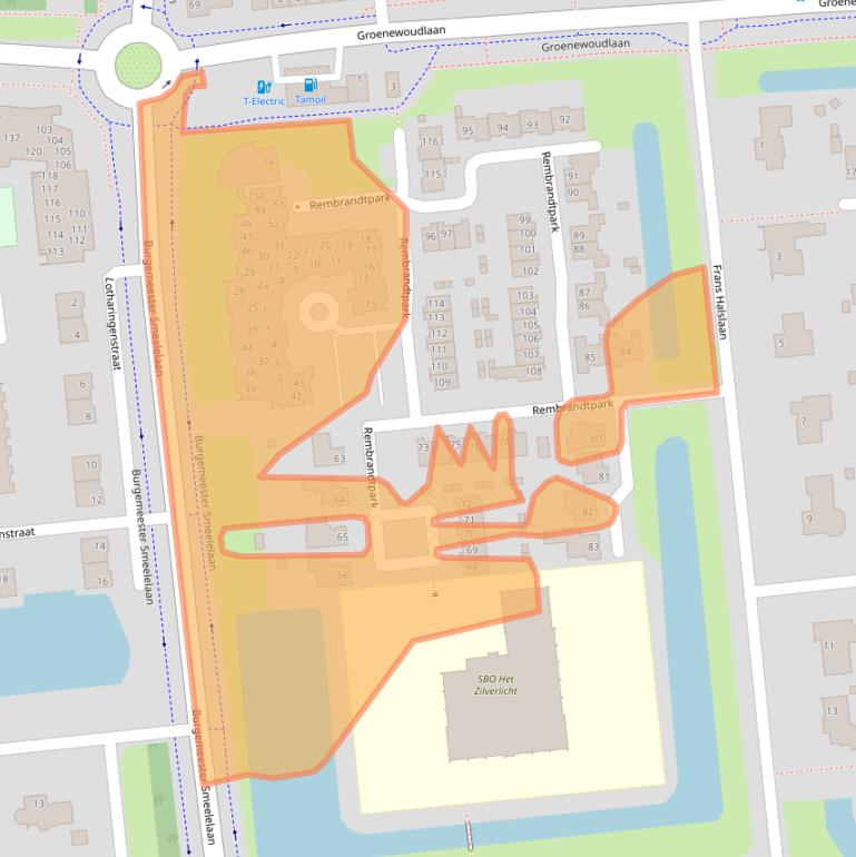 Kaart van postcodegebied 5143GA.