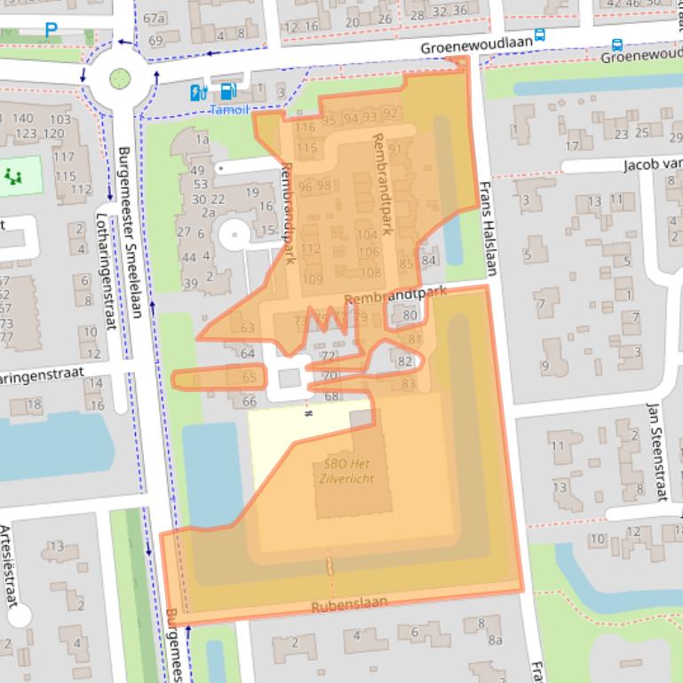 Kaart van postcodegebied 5143GH.