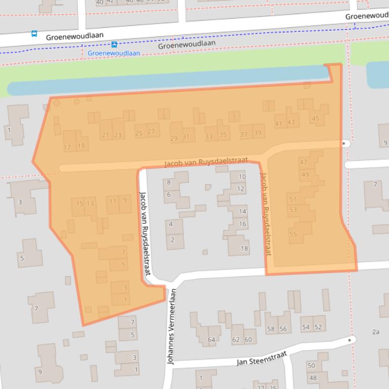 Kaart van postcodegebied 5143GL.