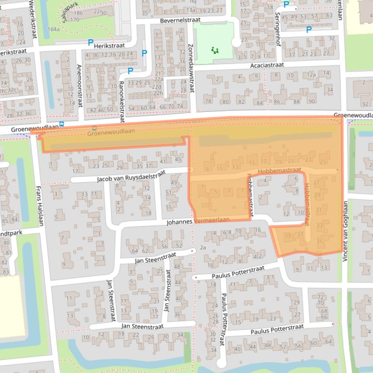 Kaart van postcodegebied 5143GT.
