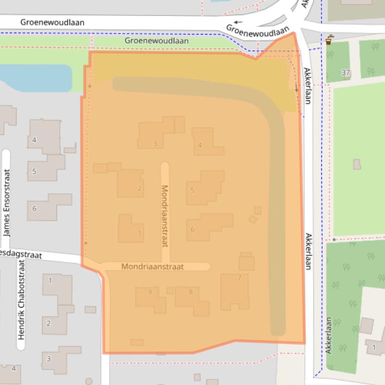 Kaart van postcodegebied 5143HE.