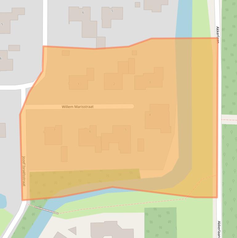 Kaart van postcodegebied 5143HH.