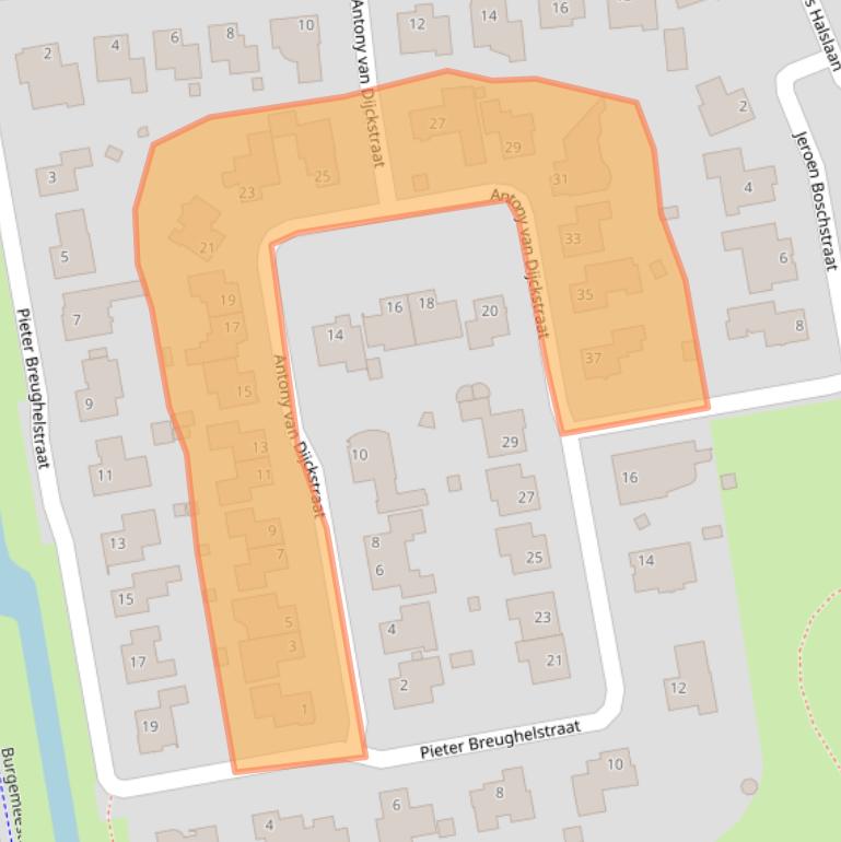 Kaart van postcodegebied 5143JB.