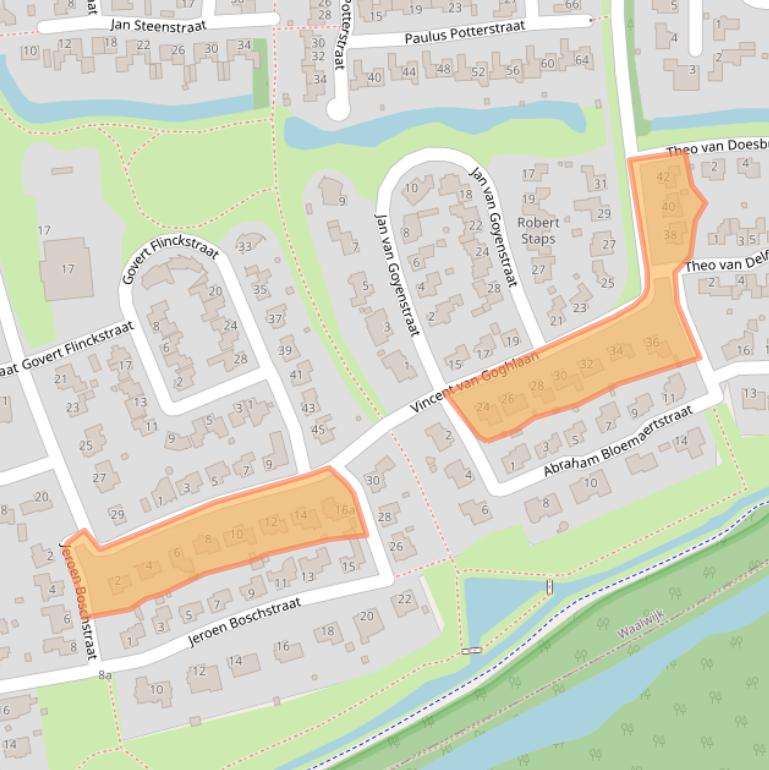 Kaart van postcodegebied 5143JP.