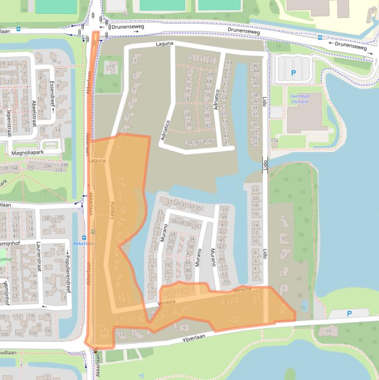 Kaart van postcodegebied 5143NM.