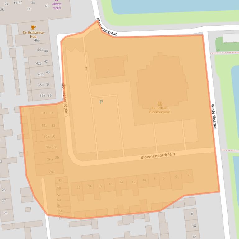 Kaart van postcodegebied 5143TB.