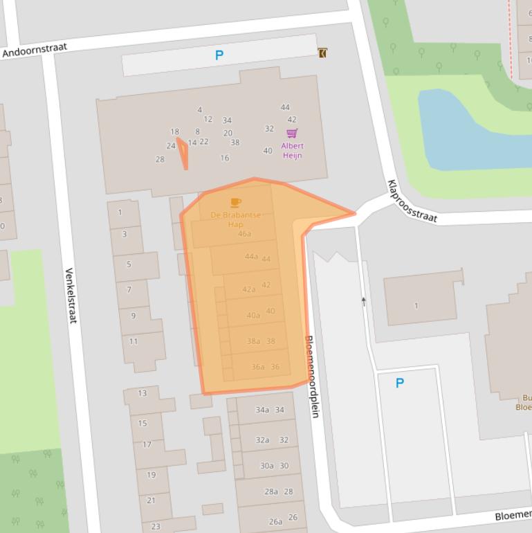 Kaart van postcodegebied 5143TC.