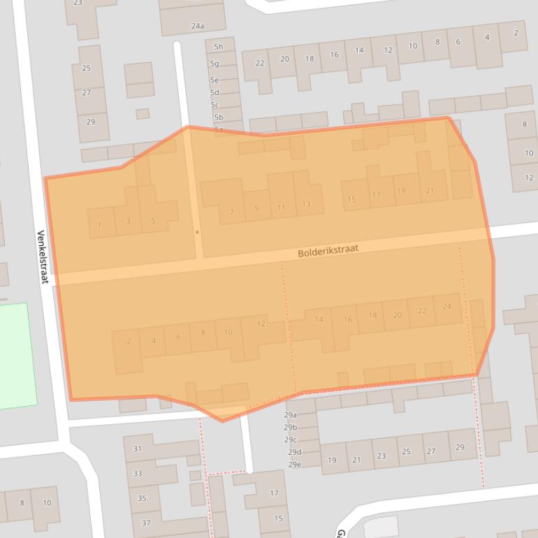 Kaart van postcodegebied 5143TE.