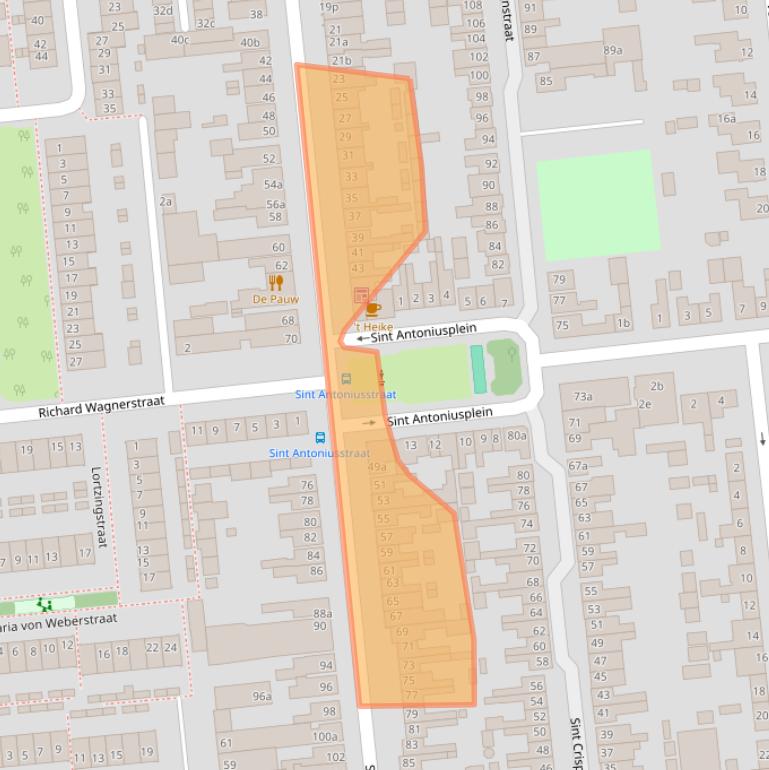 Kaart van postcodegebied 5144AB.