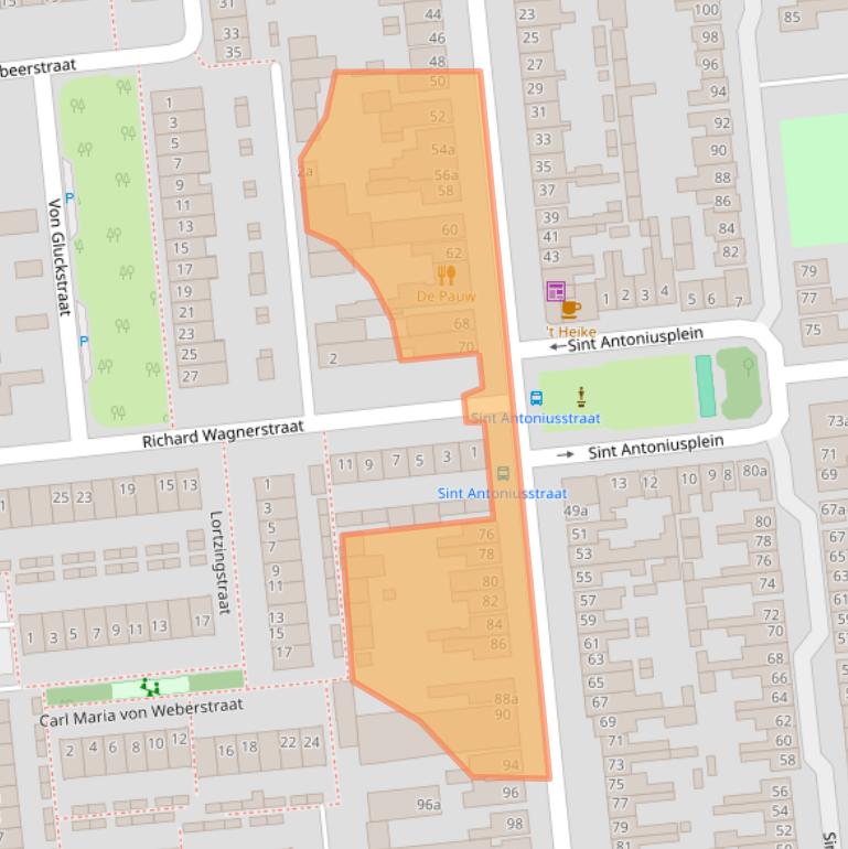 Kaart van postcodegebied 5144AE.