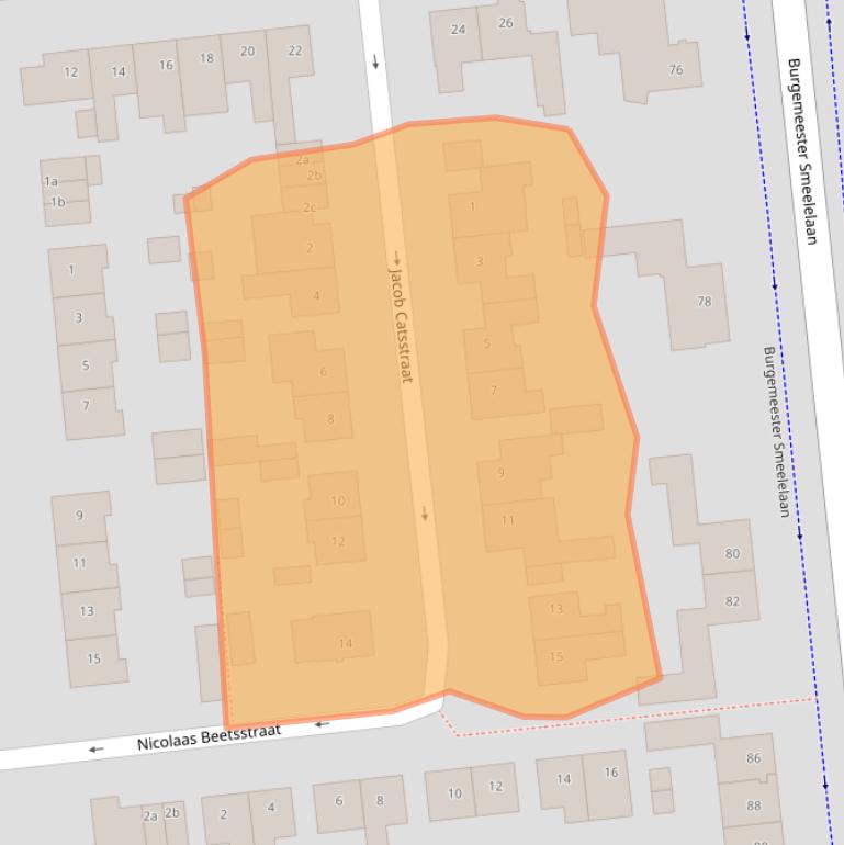 Kaart van postcodegebied 5144AX.