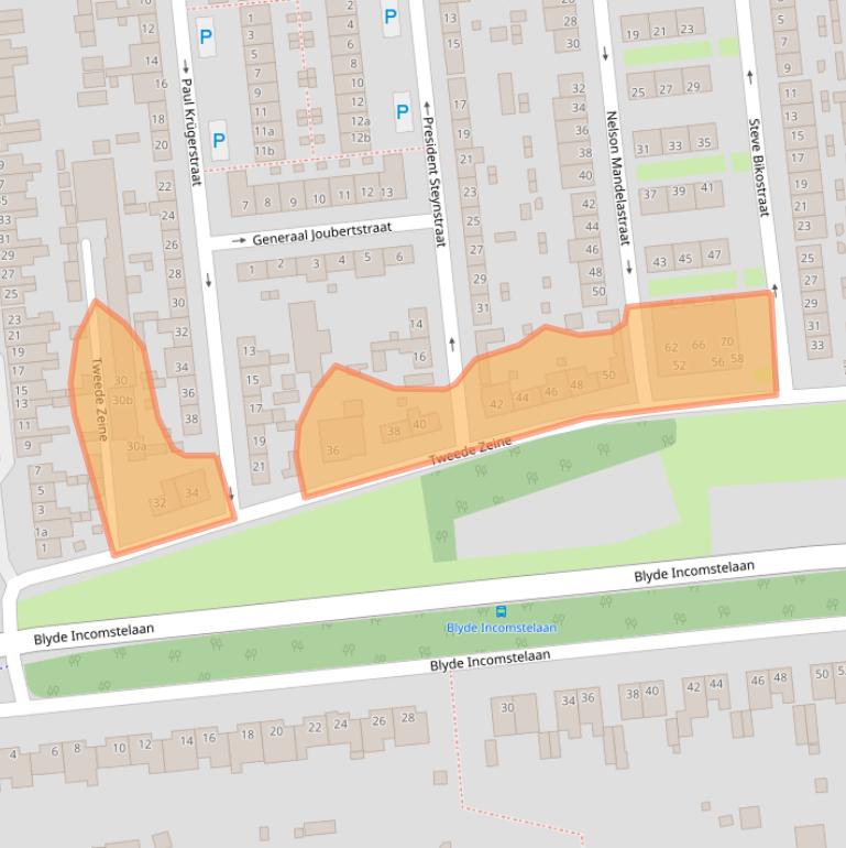 Kaart van postcodegebied 5144BB.